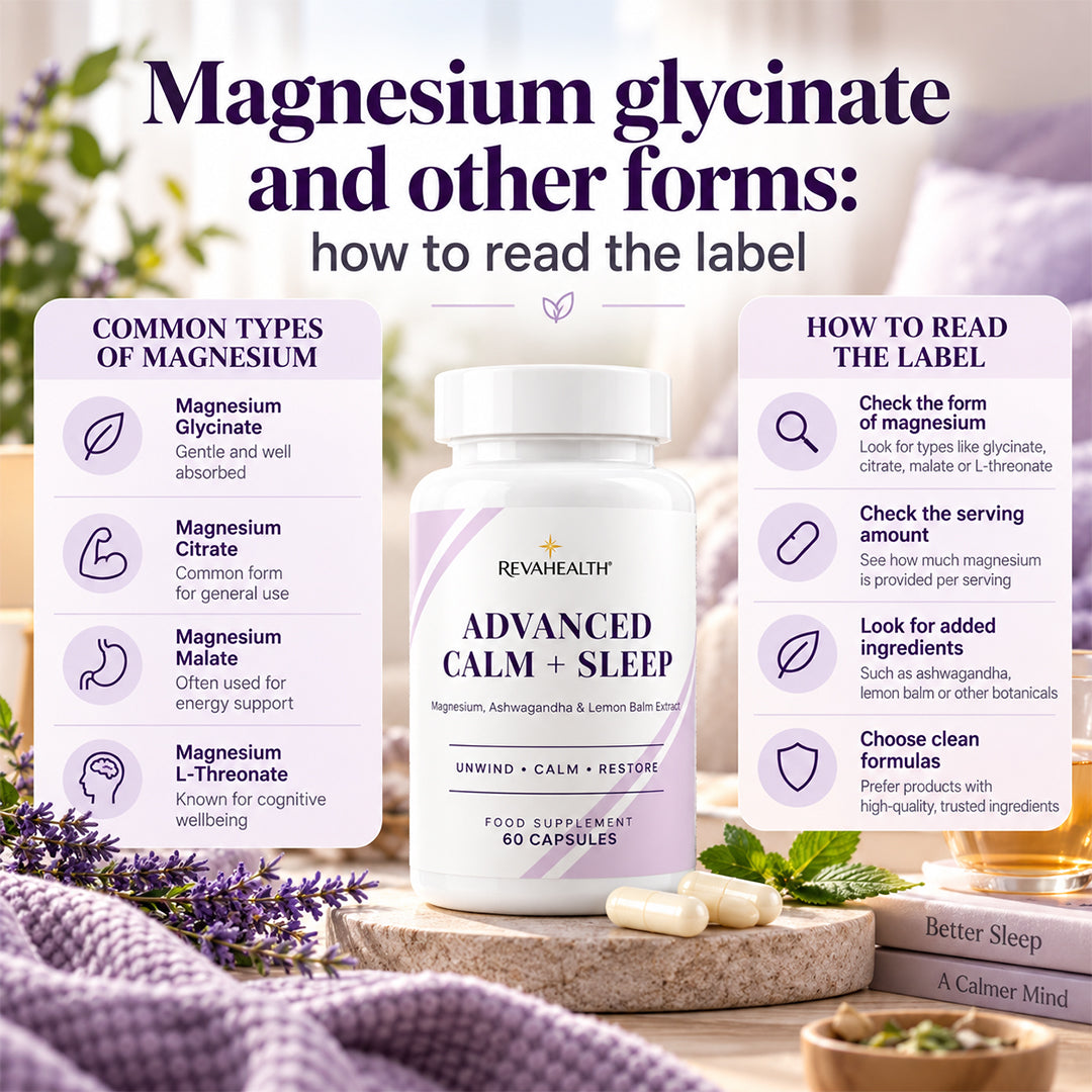 Magnesium glycinate and other forms: how to read the label