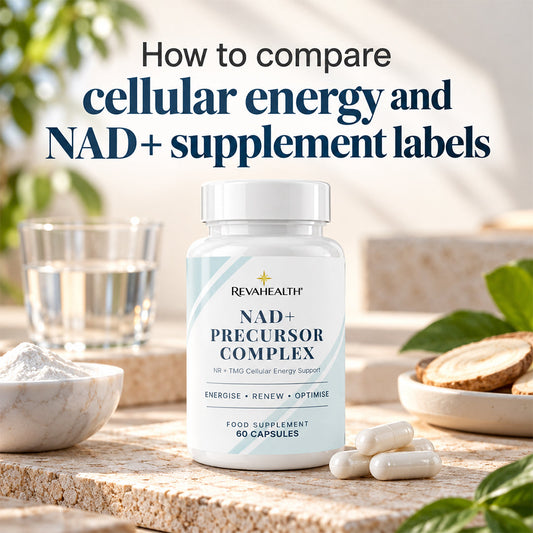 How to compare cellular energy and NAD+ supplement labels