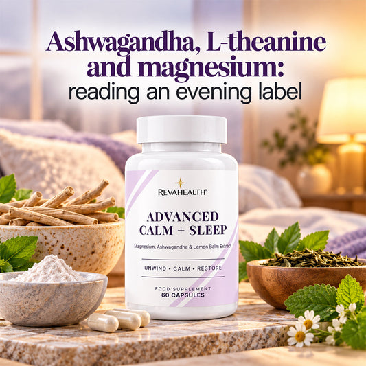 Ashwagandha, L-theanine and magnesium: reading an evening label