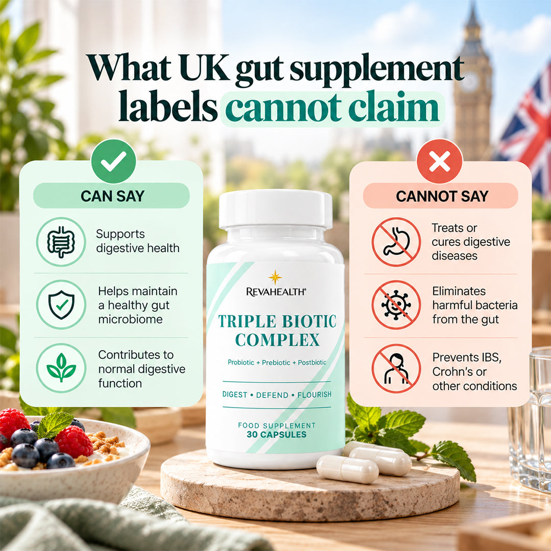 What UK gut supplement labels cannot claim