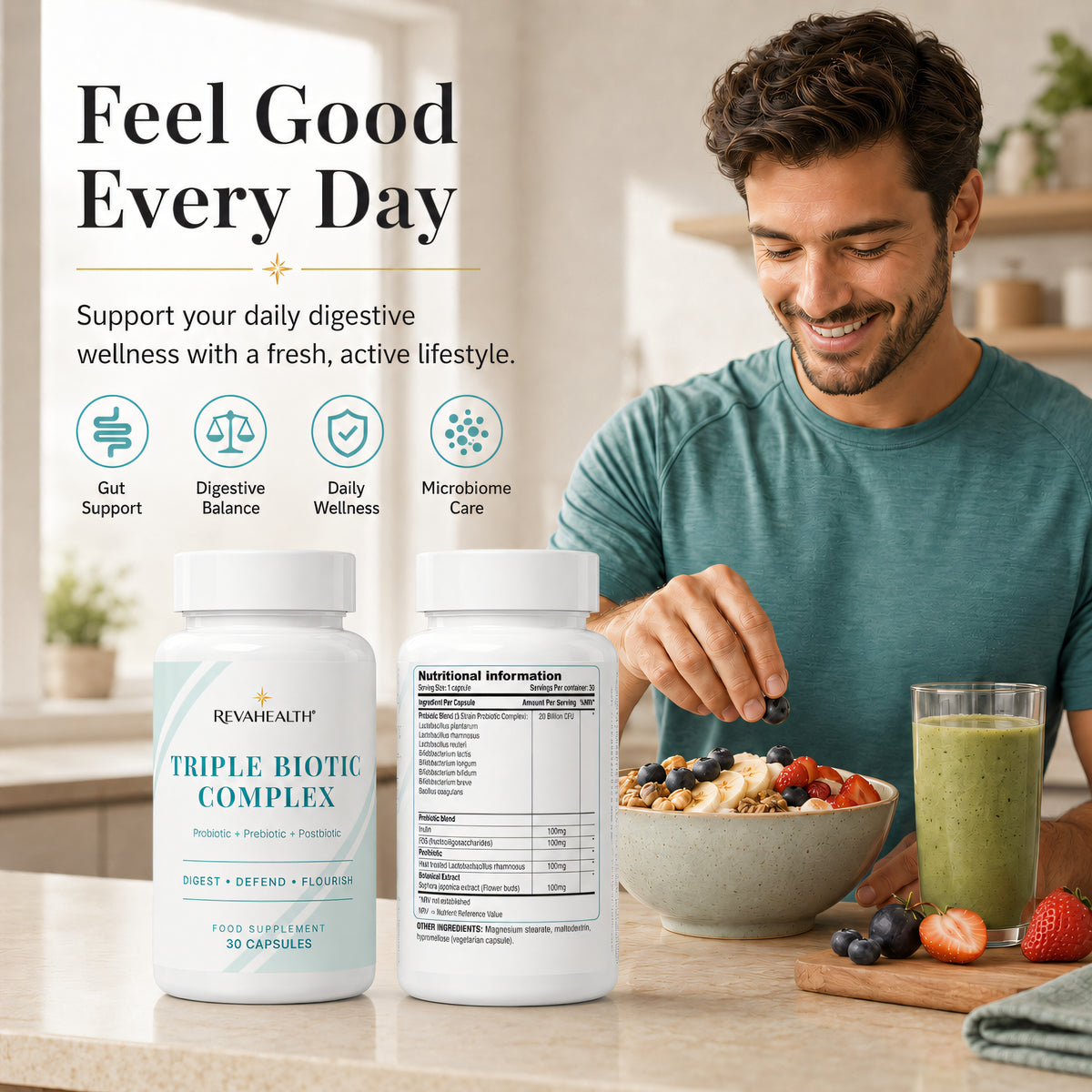 RevaHealth Triple Biotic Complex
