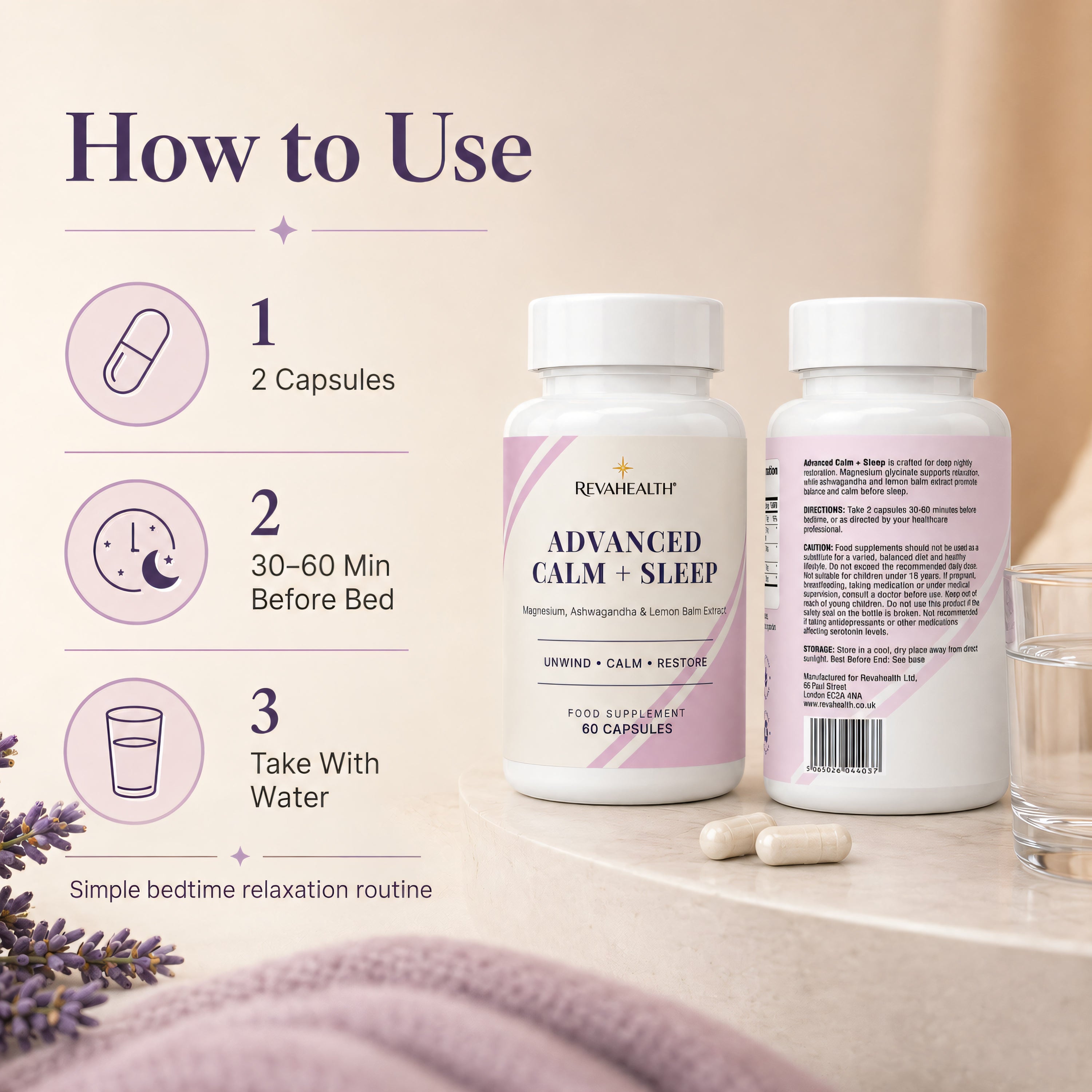 RevaHealth Advanced Calm + Sleep product detail graphic 5