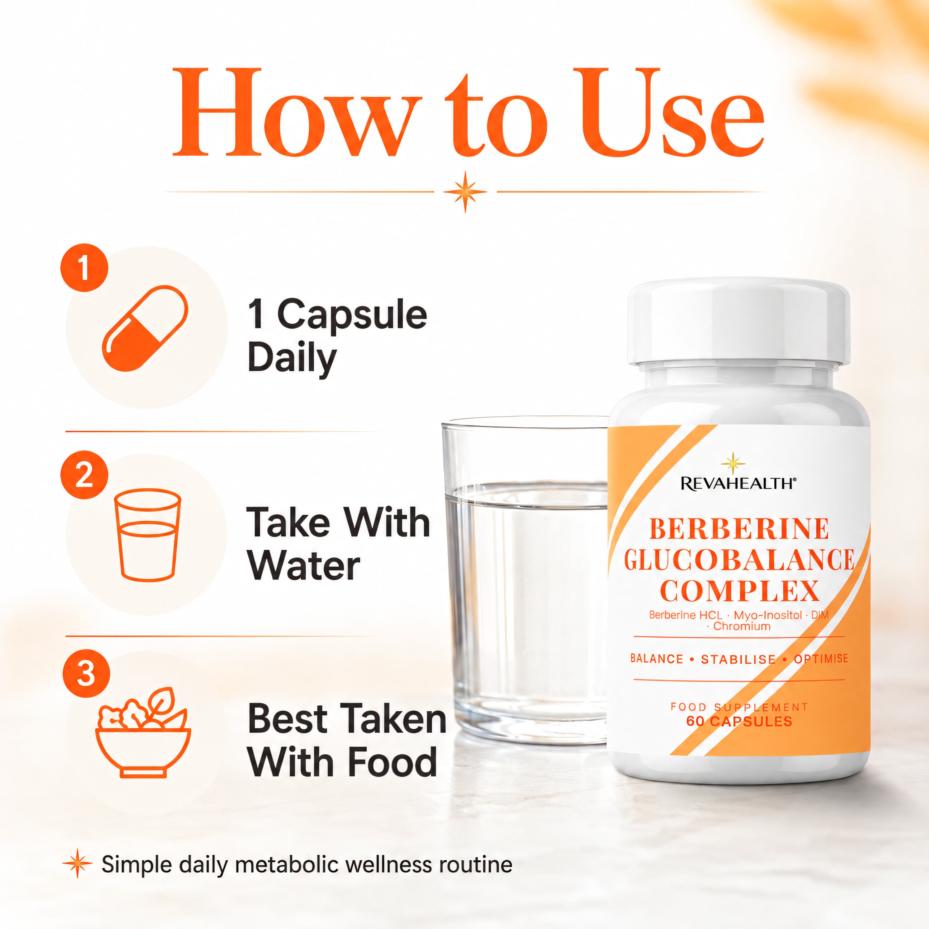 RevaHealth Berberine GlucoBalance Complex product detail graphic 8