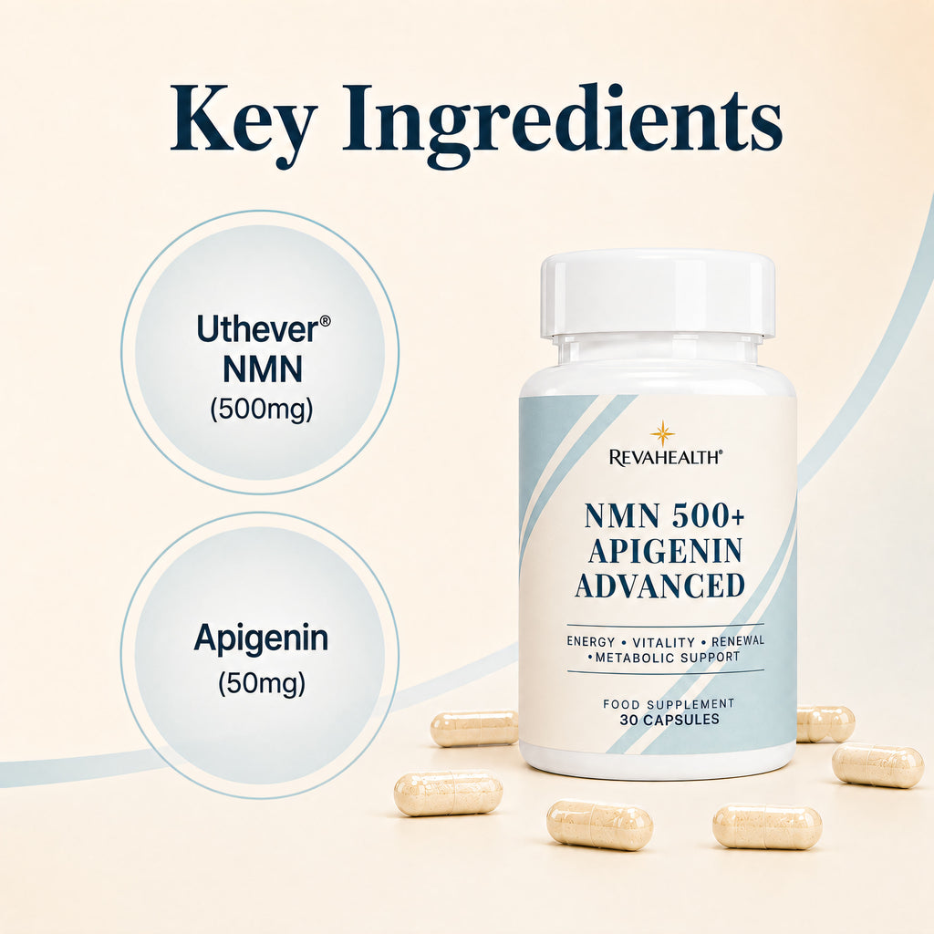 RevaHealth NMN 500 + Apigenin Advanced product detail graphic 4