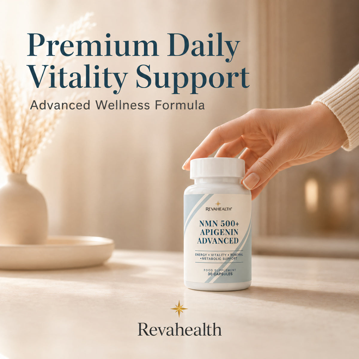 RevaHealth NMN 500 + Apigenin Advanced product detail graphic 7