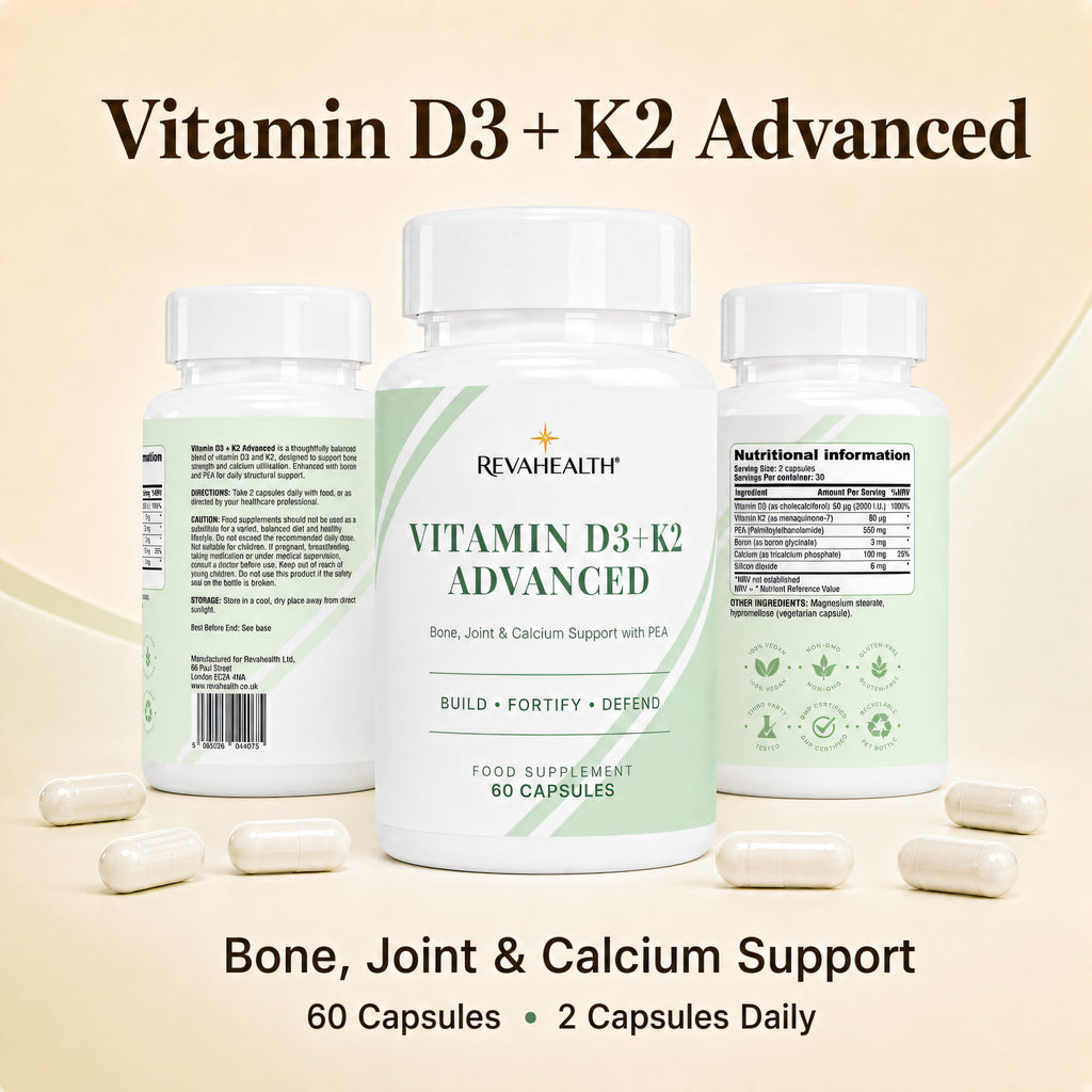 RevaHealth Vitamin D3+K2 Advanced product detail graphic 1