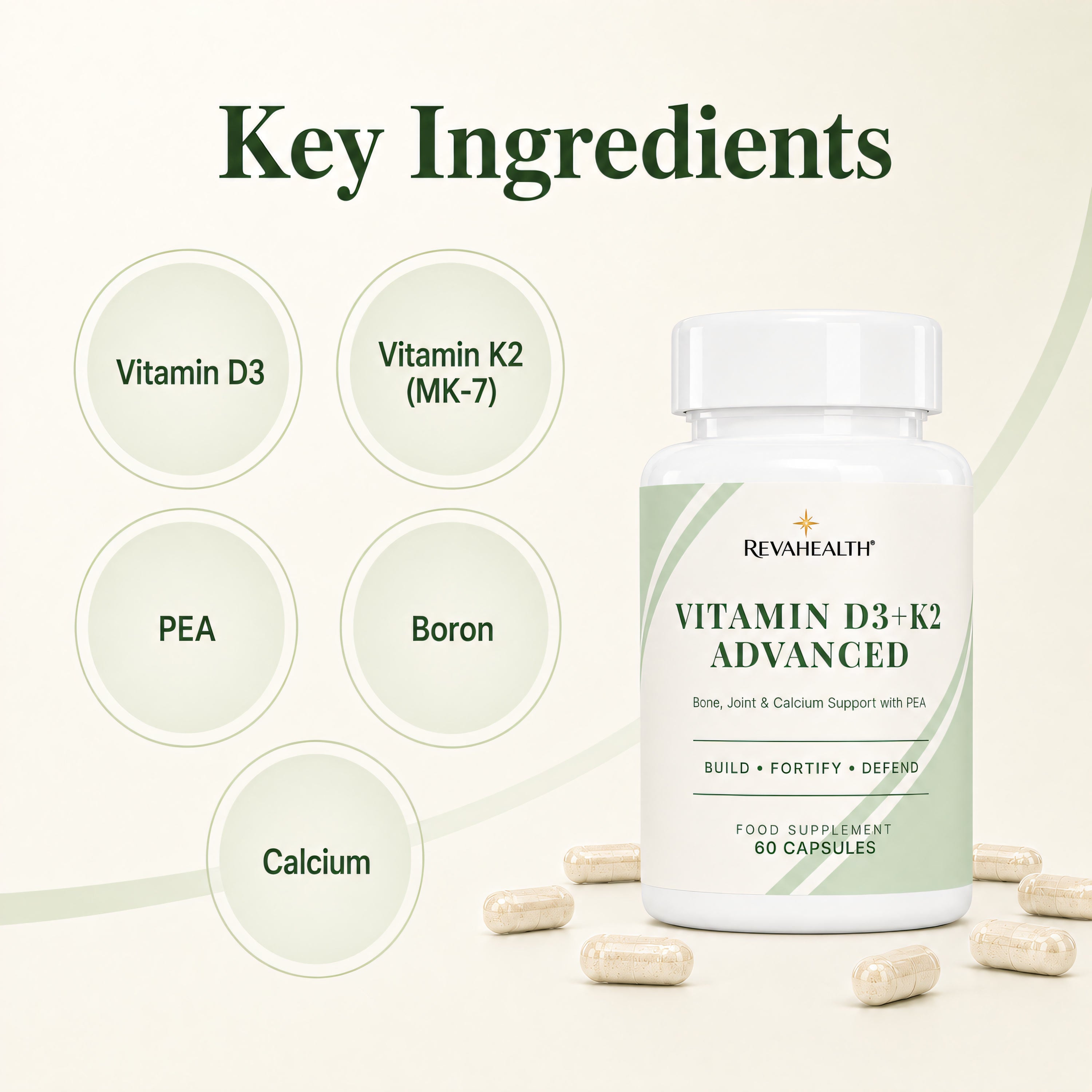 RevaHealth Vitamin D3+K2 Advanced product detail graphic 4